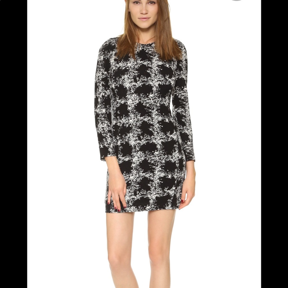 Club Monaco Kaisle print long sleeve shift dress